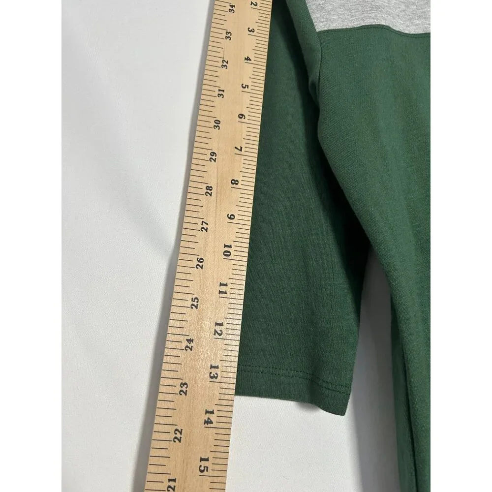 Milwaukee Bucks Women's 3/4 Sleeve Green & Gray New Era Shirt Small - Picture 7 of 12